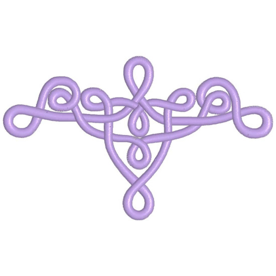 Celtic machine embroidery