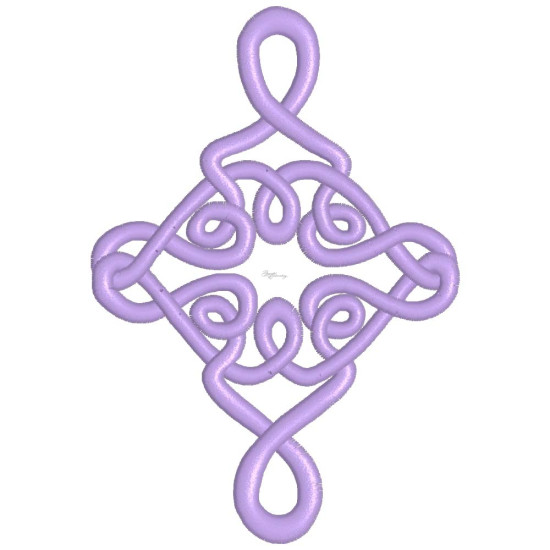 Celtic machine embroidery