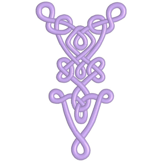Celtic machine embroidery
