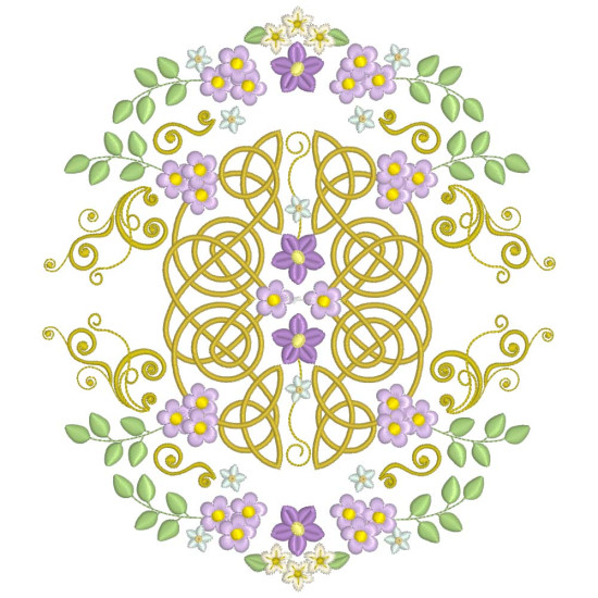 Celtic Grace machine embroidery