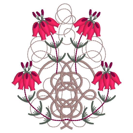 Celtic Heather machine embroidery