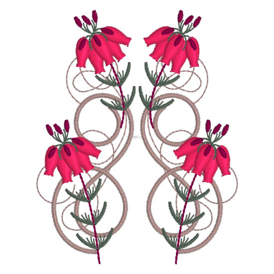 Celtic Heather machine embroidery