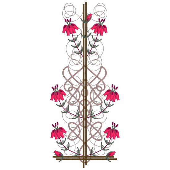 Celtic Heather machine embroidery