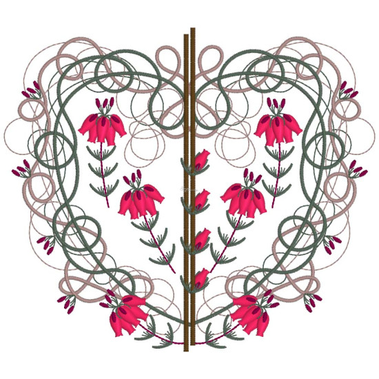 Celtic Heather machine embroidery