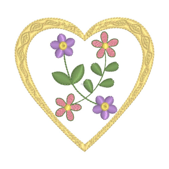 Delicate Floral Hearts 1