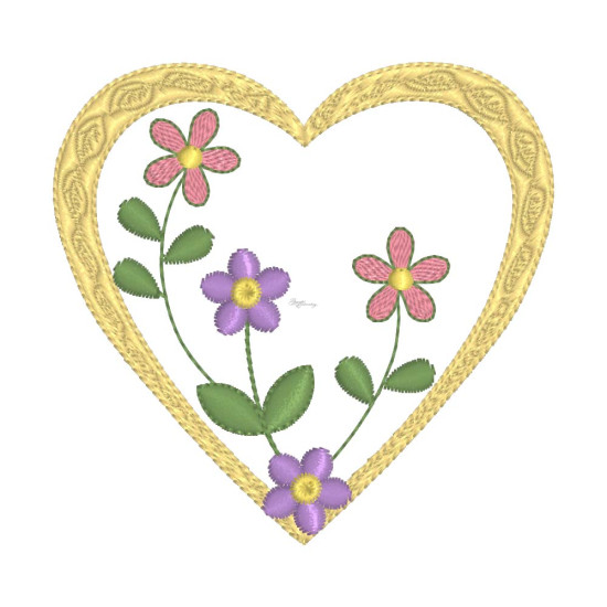 Delicate Floral Hearts 1