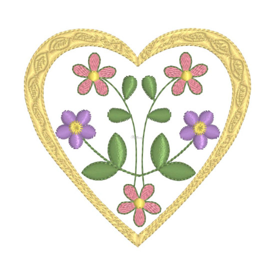 Delicate Floral Hearts 1