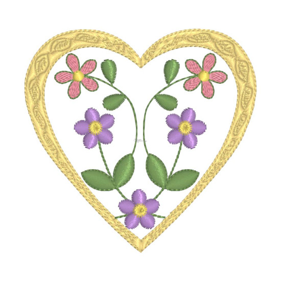 Delicate Floral Hearts 1