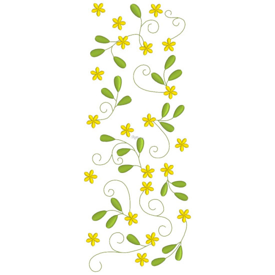 machine embroidered fabric