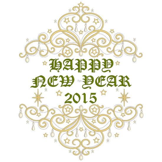 Elegant Christmas messages embroidery designs