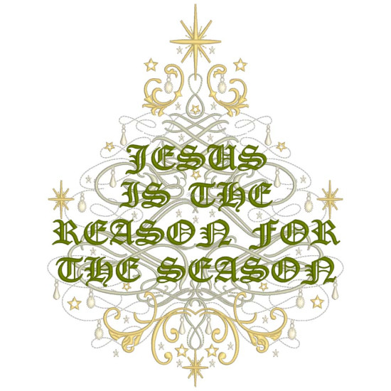Elegant Christmas messages embroidery designs