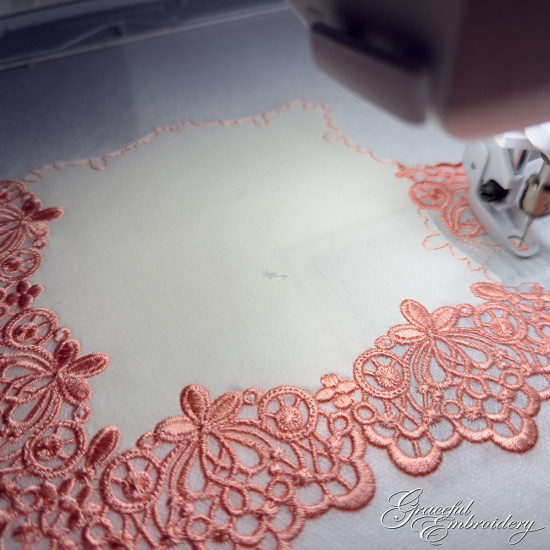 Mansfield Free Standing Lace Square Doily  