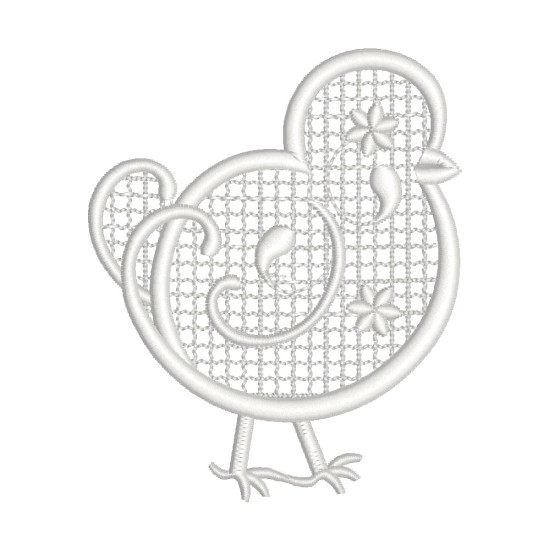 Free-standing Lace Easter egg  