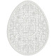 Free-standing Lace Easter egg  