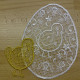 Free-standing Lace Easter egg  