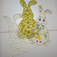 Free-standing Lace Easter Bunny  