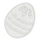 Free-standing Lace Easter egg  