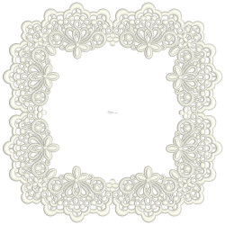 Mansfield Free Standing Lace Square Doily  