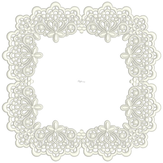 Mansfield Free Standing Lace Square Doily  