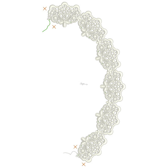 Mansfield Free Standing Oval Doily  