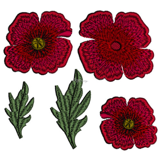 Fields of Poppies Applique