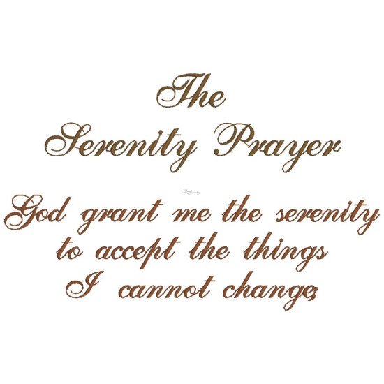 Serenity Prayer