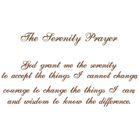 Serenity Prayer