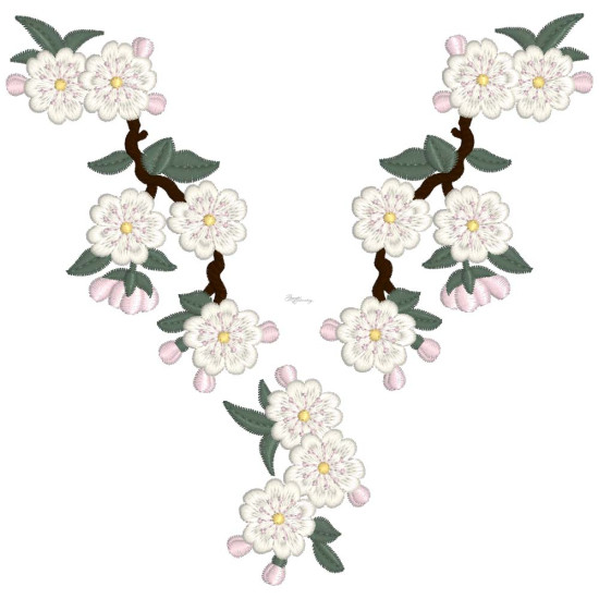 Japanese Blossoms Triptych 2