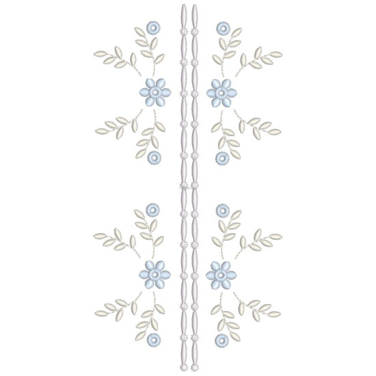  heirloom embroidery on cream silk with delicate eyelets, floral motifs, and fine satin stitches.