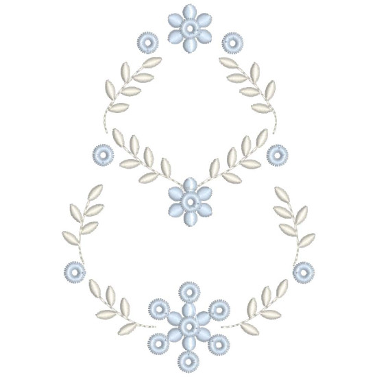  heirloom embroidery on cream silk with delicate eyelets, floral motifs, and fine satin stitches.