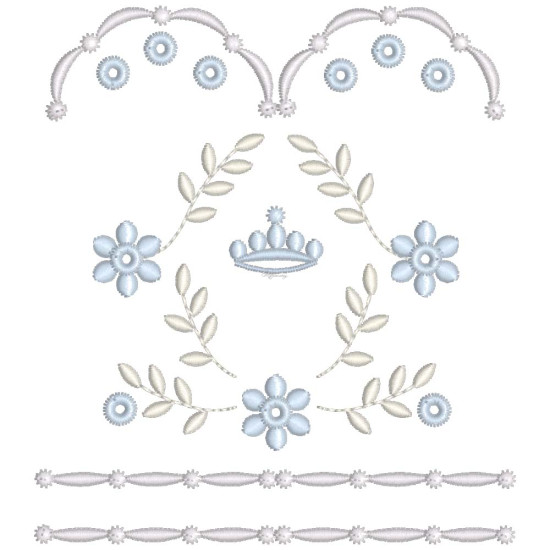  heirloom embroidery on cream silk with delicate eyelets, floral motifs, and fine satin stitches.