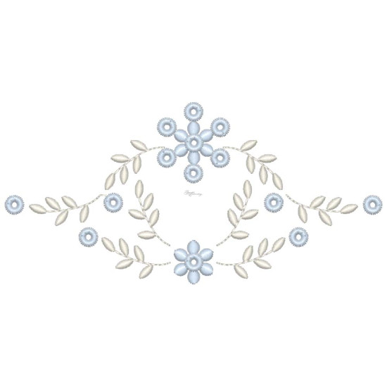  heirloom embroidery on cream silk with delicate eyelets, floral motifs, and fine satin stitches.