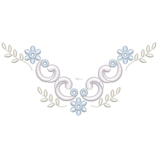  heirloom embroidery on cream silk with delicate eyelets, floral motifs, and fine satin stitches.
