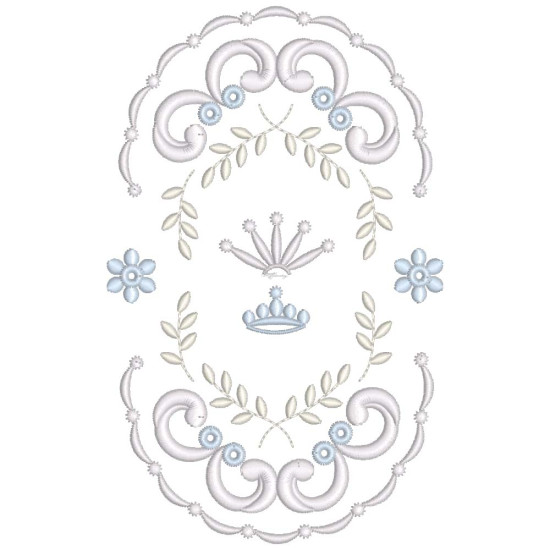  heirloom embroidery on cream silk with delicate eyelets, floral motifs, and fine satin stitches.