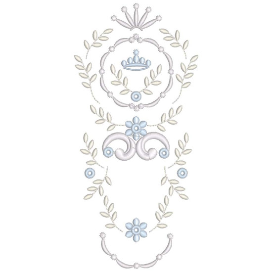  heirloom embroidery on cream silk with delicate eyelets, floral motifs, and fine satin stitches.