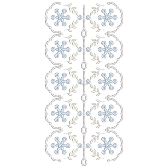  heirloom embroidery on cream silk with delicate eyelets, floral motifs, and fine satin stitches.