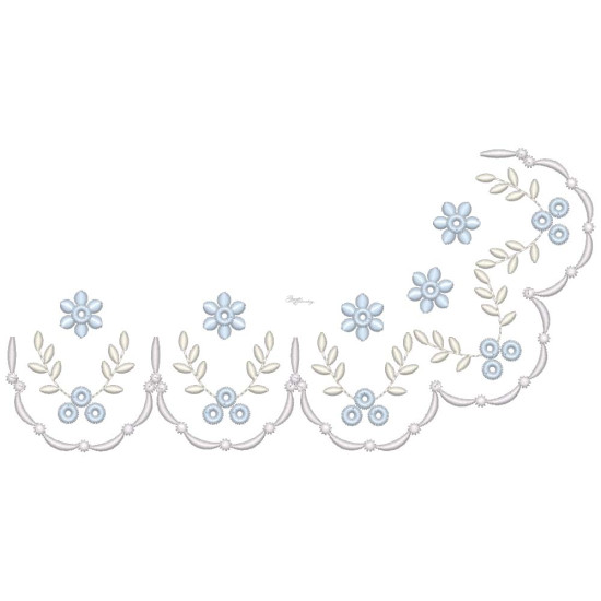  heirloom embroidery on cream silk with delicate eyelets, floral motifs, and fine satin stitches.