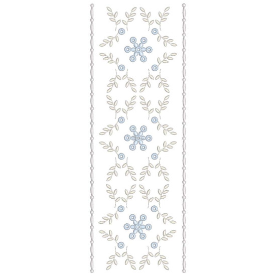  heirloom embroidery on cream silk with delicate eyelets, floral motifs, and fine satin stitches.