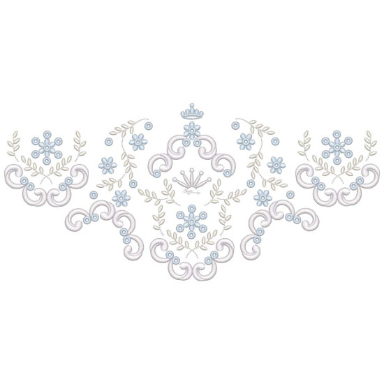  heirloom embroidery on cream silk with delicate eyelets, floral motifs, and fine satin stitches.