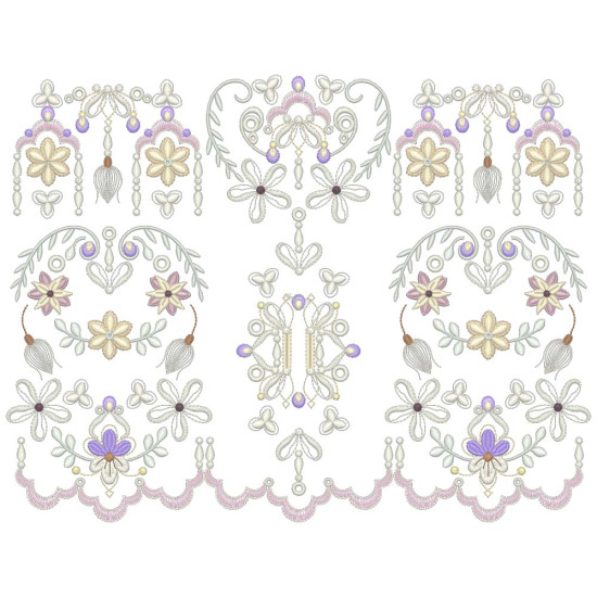 Mansfield Lace Machine Embroidery designs