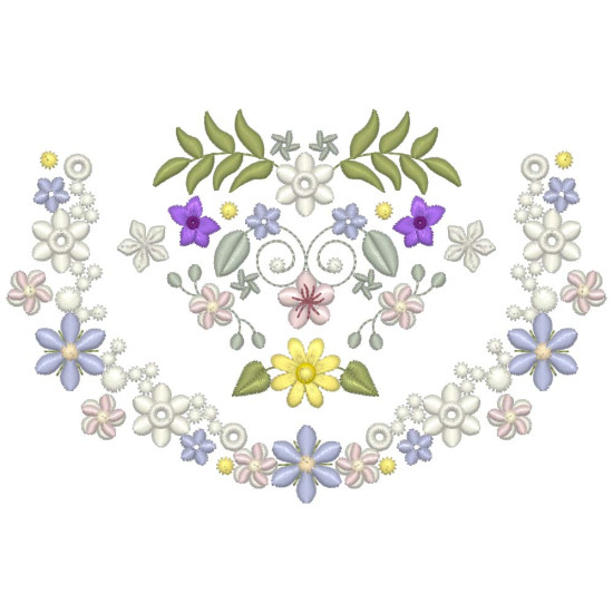 Spring Potpourri Floral machine embroidery designs