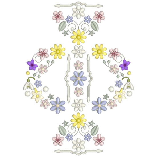 Spring Potpourri Floral machine embroidery designs
