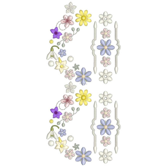 Spring Potpourri Floral machine embroidery designs