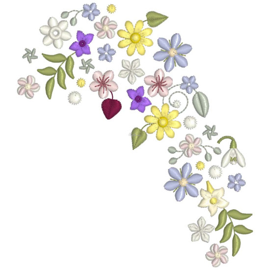 Spring Potpourri Floral machine embroidery designs