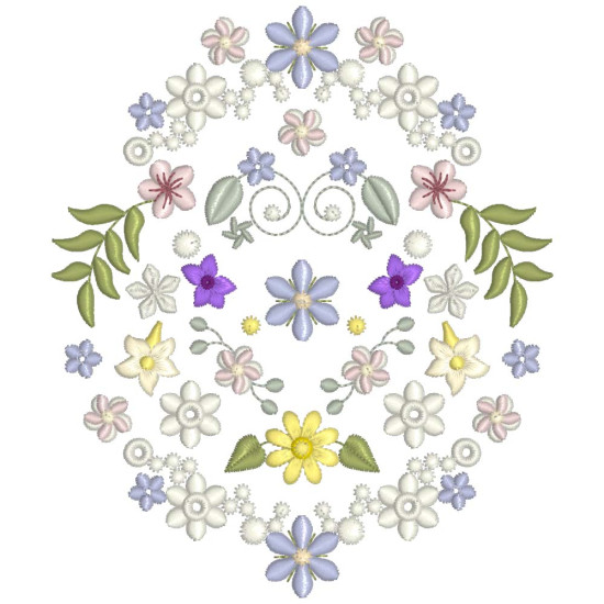 Spring Potpourri Floral machine embroidery designs