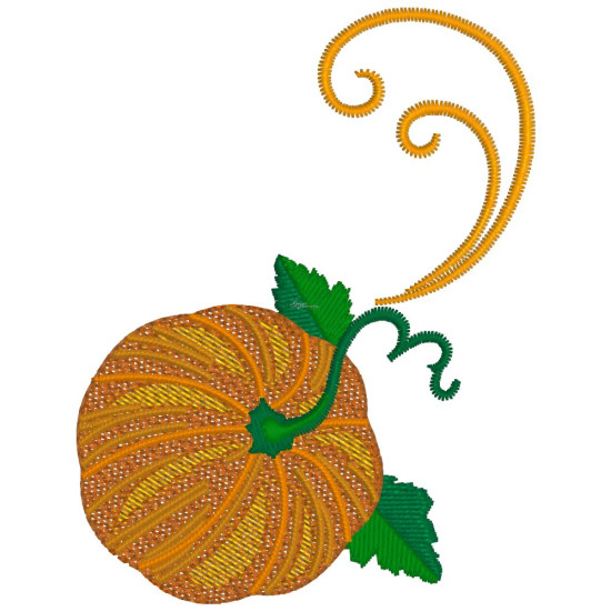 Pumpkin machine embroidery designs