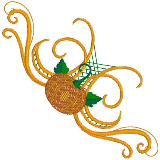 Pumpkin machine embroidery designs