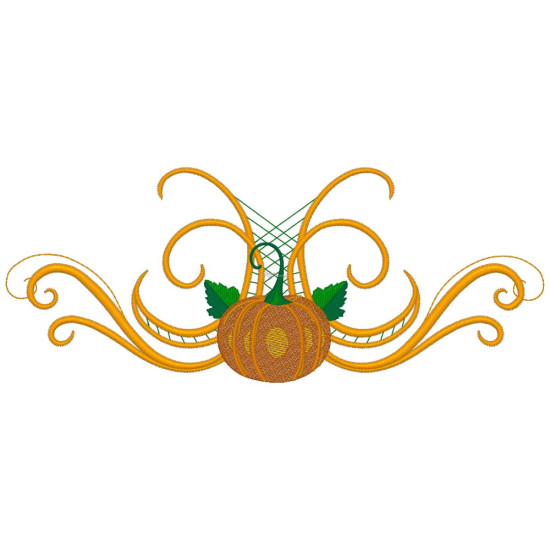 Pumpkin machine embroidery designs