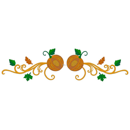 Pumpkin machine embroidery designs