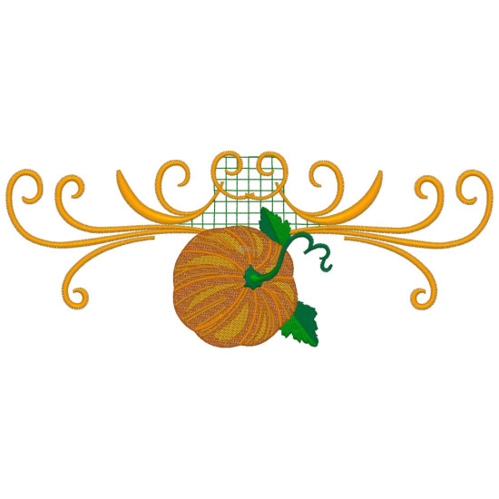 Pumpkin machine embroidery designs